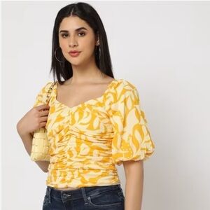 Gap - Printed Puff Sleeve Top